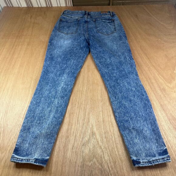 Judy Blue Skinny Jeans Womens 9/29 Blue Stretch Denim Mid Rise Faded Wash - Picture 2 of 6